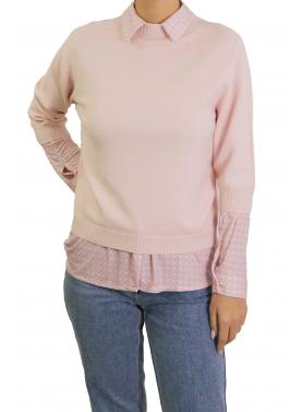 Maglioncino con manica a 3/4 in viscosa 